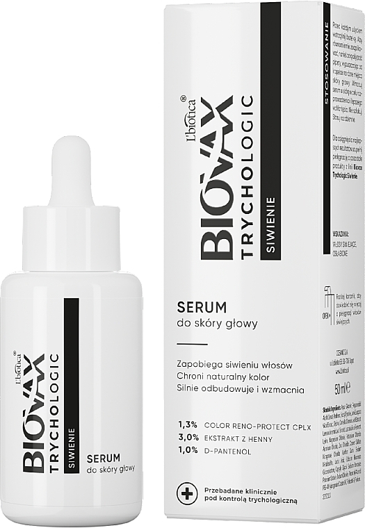 Gray Hair Serum - L'biotica Biovax Trychologic  — photo N2