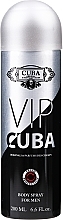 Cuba VIP Body Spray For Men - Body Deodorant Spray — photo N2