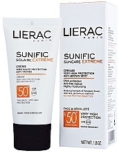 Fragrances, Perfumes, Cosmetics Cream - Lierac Solaire Sunific SPF 50