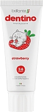 Fragrances, Perfumes, Cosmetics Gel Toothpaste - Brillante Dentino Strawberry Kids