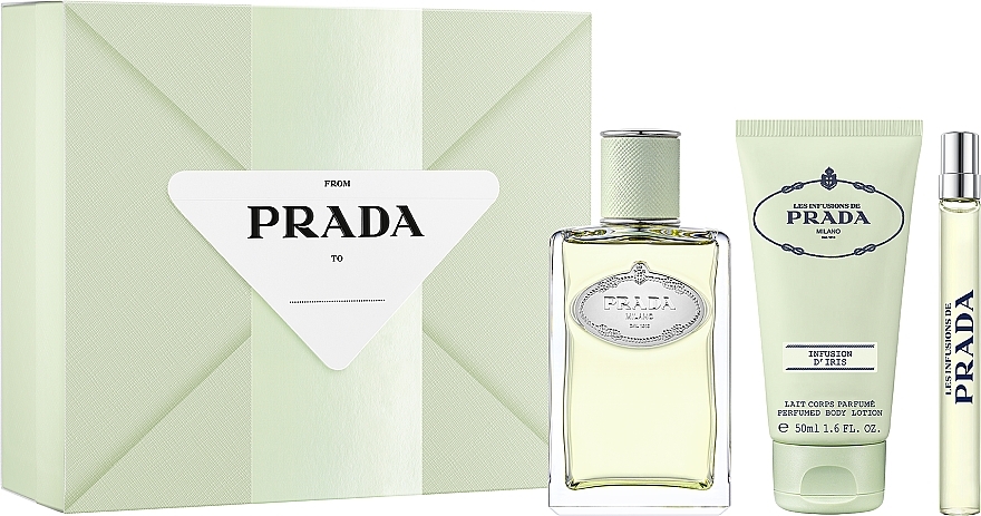 Prada Infusion D'Iris - Set (edp/100ml + b/lot/50ml + edp/mini/10ml) — photo N1