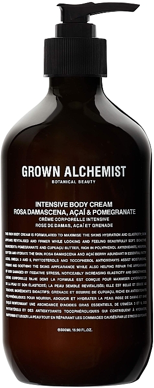 Body Cream - Grown Alchemist Intensive Body Cream Rosa Damascena Acai & Pomegranate — photo N4