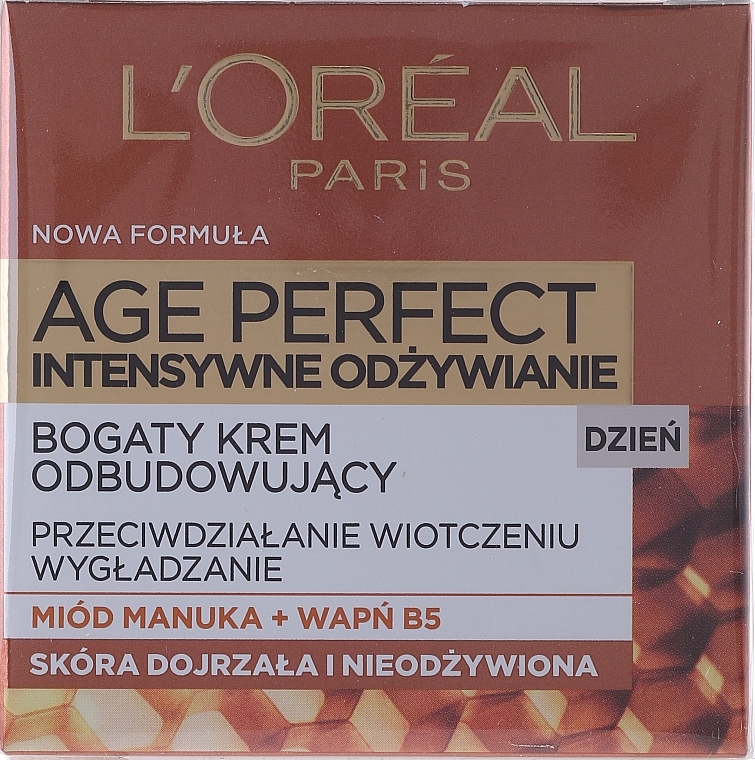 Day Cream for Face - L'Oreal Paris Age Perfect Intensive Nutrition 60+ Regenerating Day Cream — photo N1