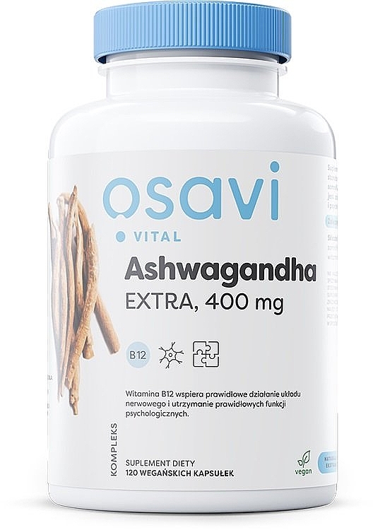 Ashwagandha Dietary Supplement, 400 mg - Osavi Ashwagandha Extra — photo N2