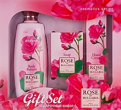 Fragrances, Perfumes, Cosmetics Set - BioFresh Rose of Bulgaria Gift Set (b/balm/330ml + soap/100g + h/cr/75ml)