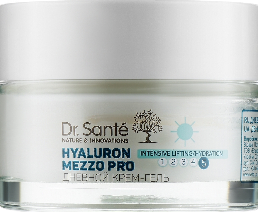 Facial Day Cream Gel - Dr. Sante Hyaluron Mezzo Pro Cream — photo N1