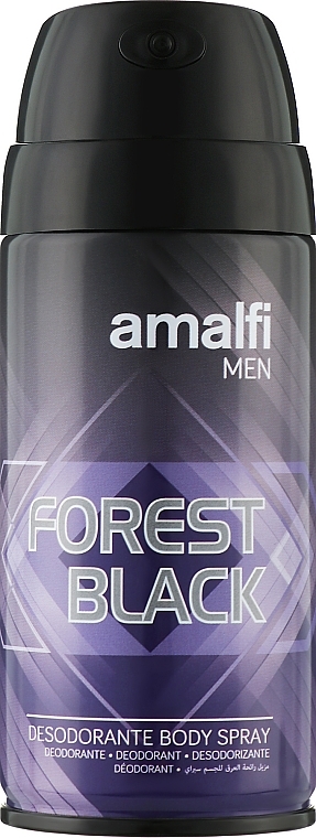 Black Forest Deodorant Spray - Amalfi Men Deodorant Body Spray Forest Black — photo N1
