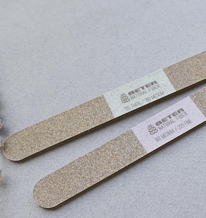 Nail File Set 180/220 and 120/180, 2 pcs. - Beter Natural Fiber Nail Files — photo N7