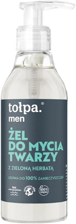 Face Cleansing Gel with Green Tea - Tolpa Men — photo N1