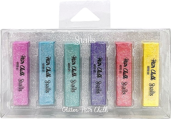 Glitter Hair Chalk Set - Snails Glitter Hair Chalk — photo N1