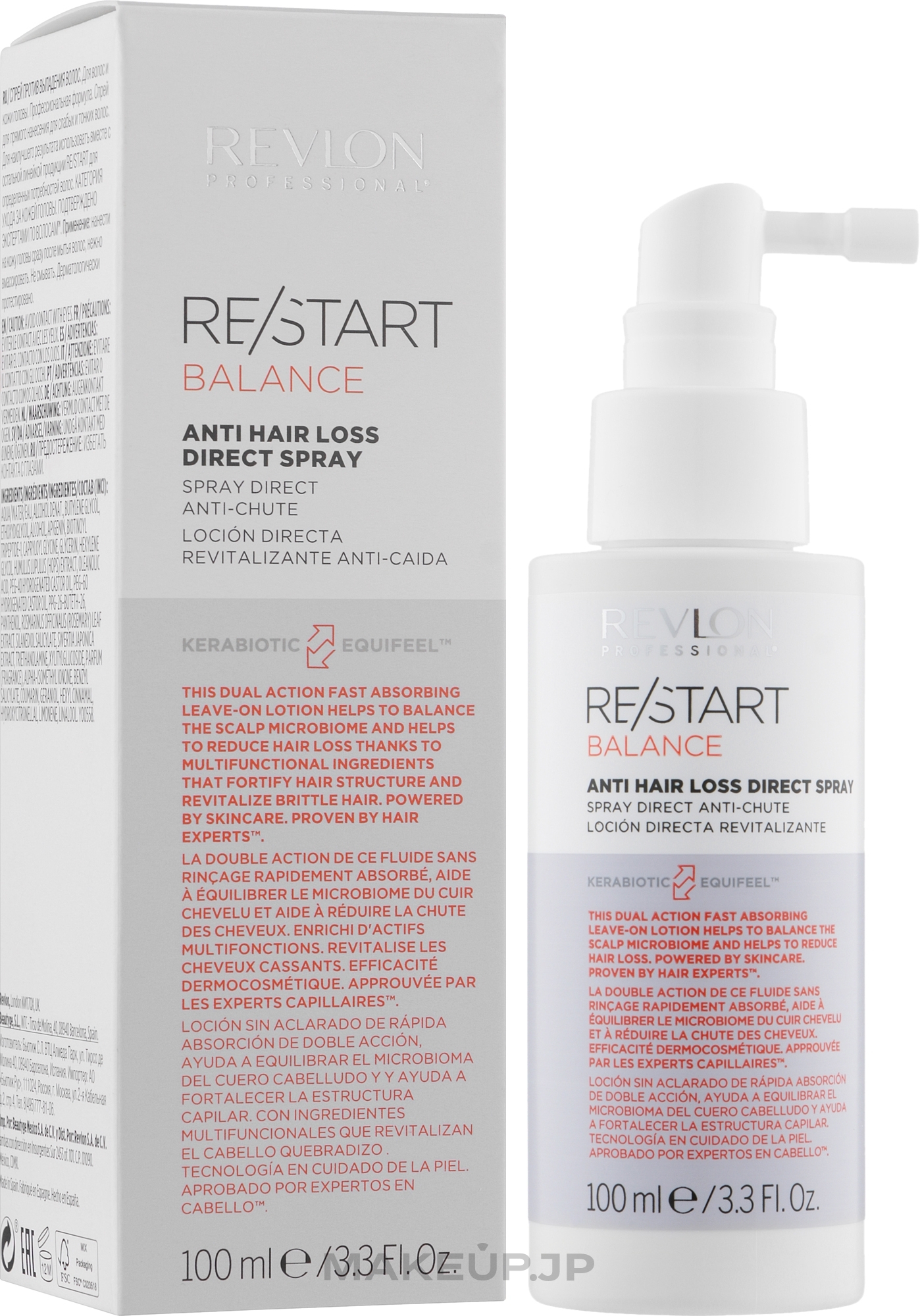 Anti Hair Loss Spray - Revlon Professional Spray Restart Balance Anti-hair Direct — photo 100 ml