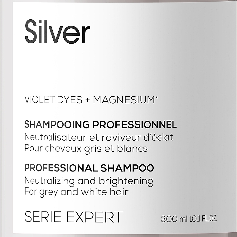 Gray Hair Shampoo - L'Oreal Professionnel Serie Expert Magnesium Silver Shampoo — photo N3