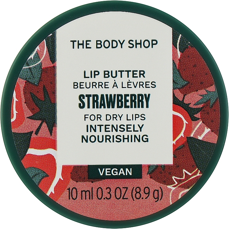 Intensive Nourishing Oil for Dry Lips 'Strawberry' - The Body Shop Strawberry Lip Butter For Dry Lips Intensely Nourishing — photo N1