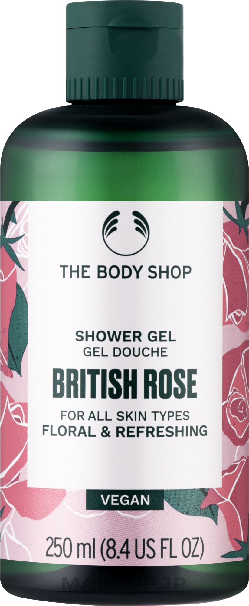 British Rose Shower Gel - The Body Shop British Rose Vegan — photo 250 ml