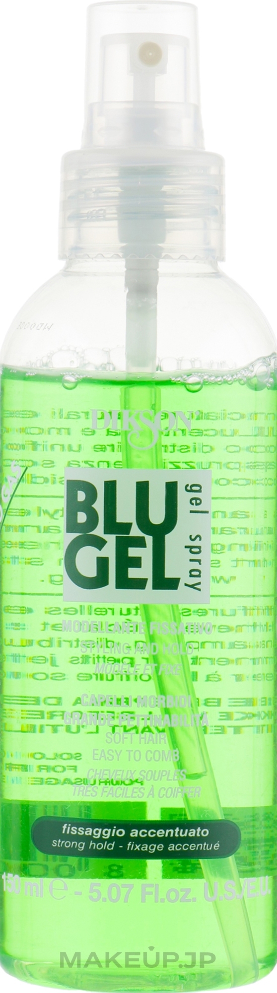 Strong Hold Gel Spray - Dikson Blu Gel Spray Strong Fixing — photo 150 ml