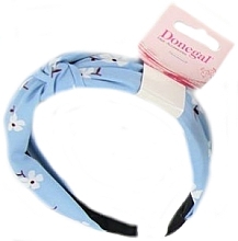 Fragrances, Perfumes, Cosmetics Hair Hoop, FA-5613, light blue with flowers - Donegal