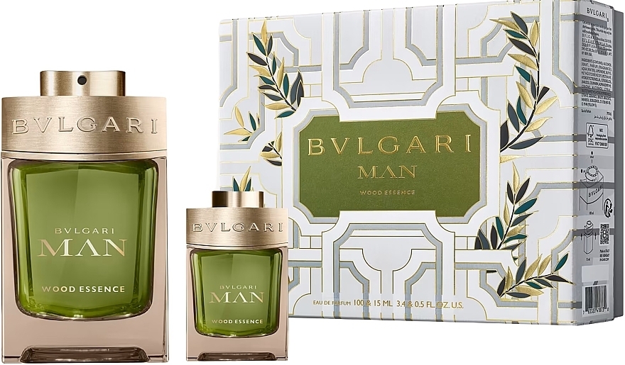 Bvlgari Man Wood Essence - Set (edp/100ml + edp/15ml) — photo N1