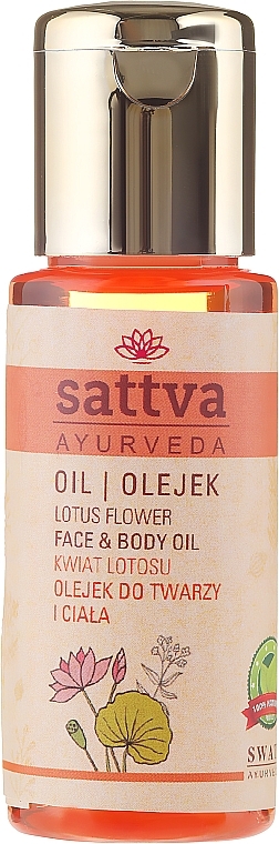 Face and Body Oil "Lotus Flower" - Sattva Lotus Facial Oil — photo N2