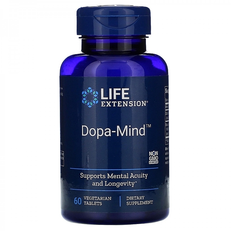 Dietary Supplement "Mental Acuity & Longevity Support" - Life Extension Dopa-Mind — photo N3