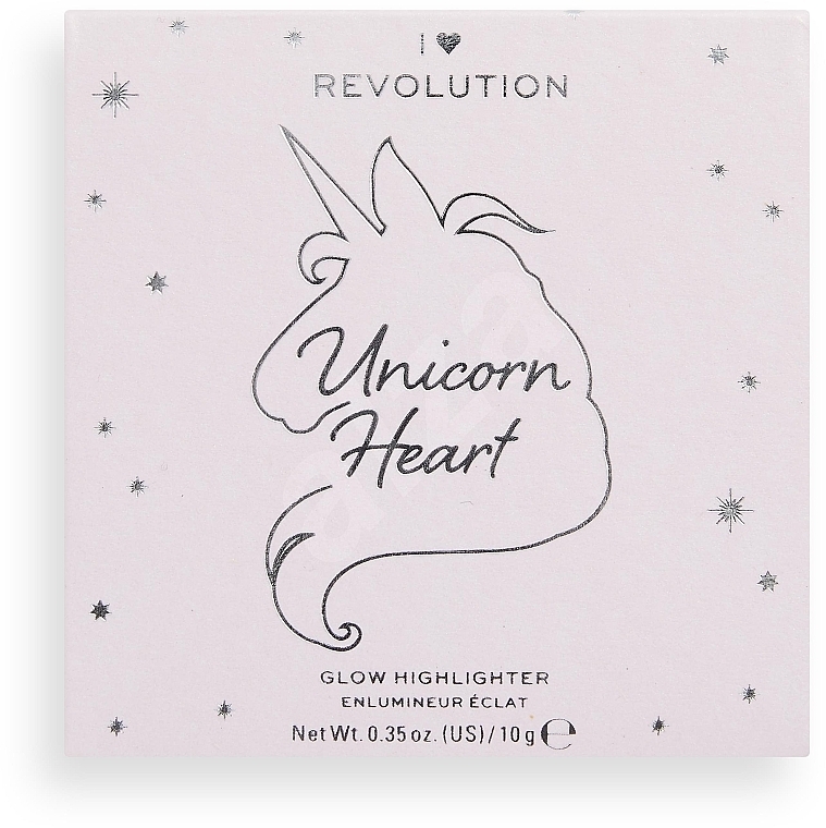 Highligher - I Heart Revolution Unicorn Heart Glow Highlighter — photo N12