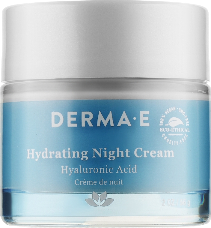 Moisturizing Night Cream with Hyaluronic Acid - Derma E Hydrating Night Cream — photo N3
