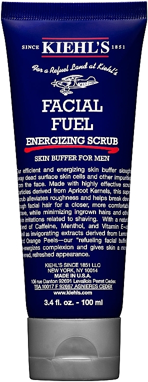 Men Face Scrub - Kiehl's Facial Fuel Energizing Scrub — photo N7