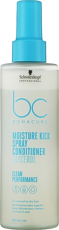 Hair Spray-Conditioner - Schwarzkopf Professional Bonacure Moisture Kick Spray Conditioner Glycerol — photo N2