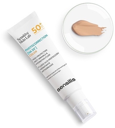 Hydrating Tinted Sunscreen Fluid - Sensilis Photocorrection (HA 50+) Color Hidrating Fluid — photo N3