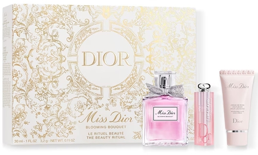 Dior Miss Dior Blooming Bouquet - Set (edt/30 ml + lip/balm/3.2 g + h/cr/20 ml) — photo N1