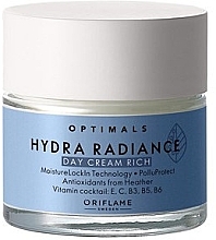 Moisturizing Day Cream for Dry Skin - Oriflame Optimals Hydra Radiance — photo N1