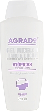 Fragrances, Perfumes, Cosmetics Micellar Shower Gel for Allergy-Prone Skin - Agrado Bath and Shower Micellar Gel