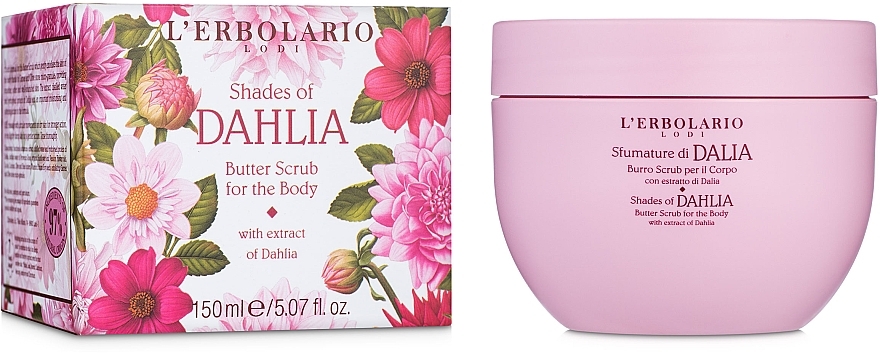 Dahlia Oil Body Scrub - L'erbolario Shades Of Dahlia Butter Scrub For The Body — photo N1