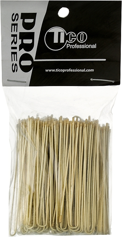 Straight Hair Pins 60mm, golden - Tico Professional — photo N1