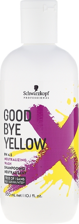 Sulfate-Free Anti-Yellow Shampoo - Schwarzkopf Professional Goodbye Yellow Neutralizing Shampoo — photo N1