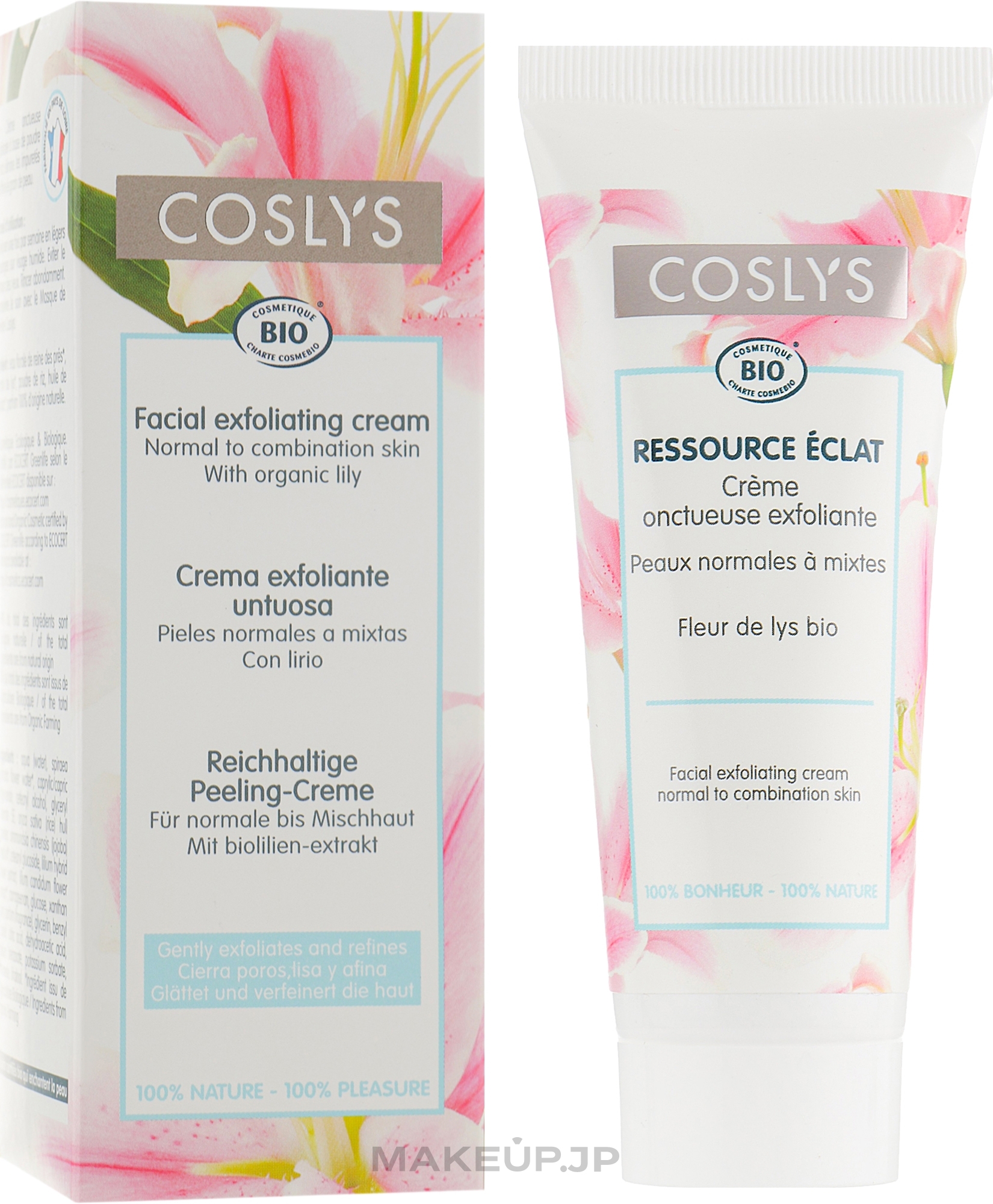 Exfoliating Face Cream with Lily Extract for Normal & Combination Skin - Coslys Facial Care Exfoliating Facial Cream With Lily Extract — photo 75 ml