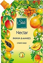 Fragrances, Perfumes, Cosmetics Liquid Gel Soap "Papaya & Mango", doypack - Shik Nectar