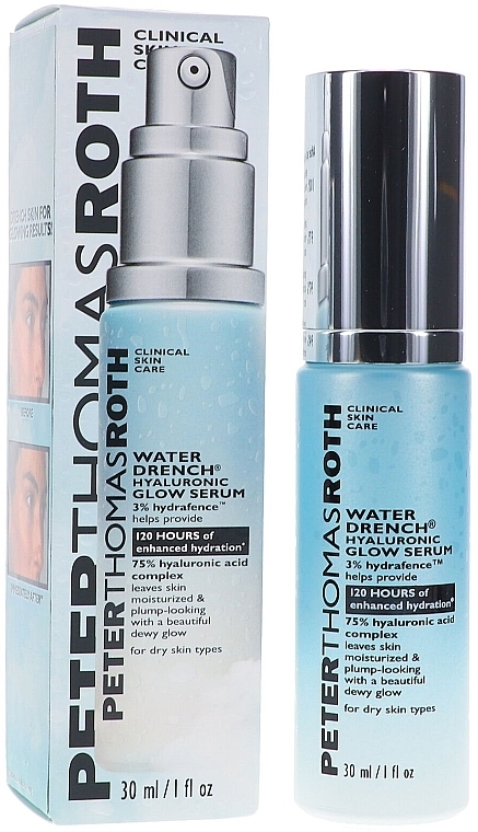 ヒアルロン ラディアンス セラム - Peter Thomas Roth Water Drench Hyaluronic Glow Serum	 — photo N1