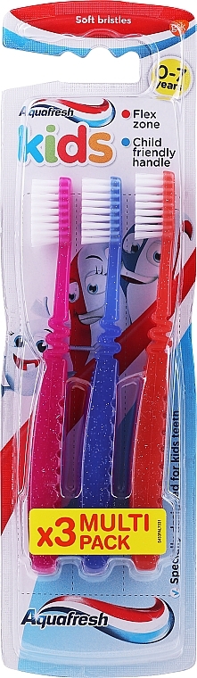 Kids Toothbrush Set, option 3 - Aquafresh Kids Triple Pack Soft — photo N5