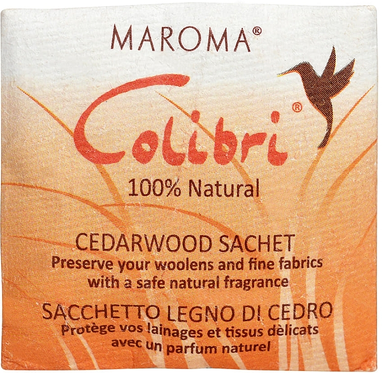 Cedar Aromatic Mini Sachets - Maroma Colibri Mini Sachet Strip Cedarwood — photo N2