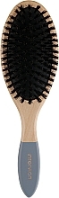 Wooden Hair Brush with Natural Bristles, 498641 - Inter-Vion Wooden Line Brush — photo N2