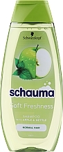 Green Apple & Nettle Shampoo for Normal Hair - Schwarzkopf Schauma Clean & Fresh Shampoo with Green Apple & Nettle — photo N2