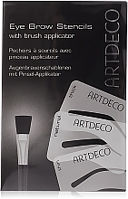 Fragrances, Perfumes, Cosmetics Eyebrow Stencils - Artdeco Eyebrow Stencials with Brush