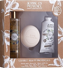 Fragrances, Perfumes, Cosmetics Set - Jeanne en Provence Divine Olive (show/oil/250ml + h/cr/75ml + soap/100g)