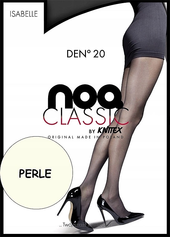 Tights 'Isabelle', 20 Den, perle - Knittex — photo N1