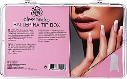 Nail Extension Tips, 200 pieces - Alessandro International Nagel-Tips Ballerina Tip Box — photo N1