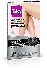 Fragrances, Perfumes, Cosmetics Body Wax Strips with Activated Charcoal - Taky Activated Carbon Body Wax Strips