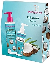 Set - Dermacol Aroma Ritual Brazilian Coconut (h/cr/150ml + soap/250ml) — photo N2
