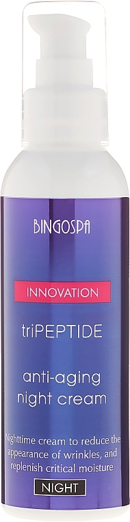 Tri-Peptide Anti-Wrinkle Night Cream - BingoSpa Innovation TriPeptide Anti-Aging Night Cream — photo N2