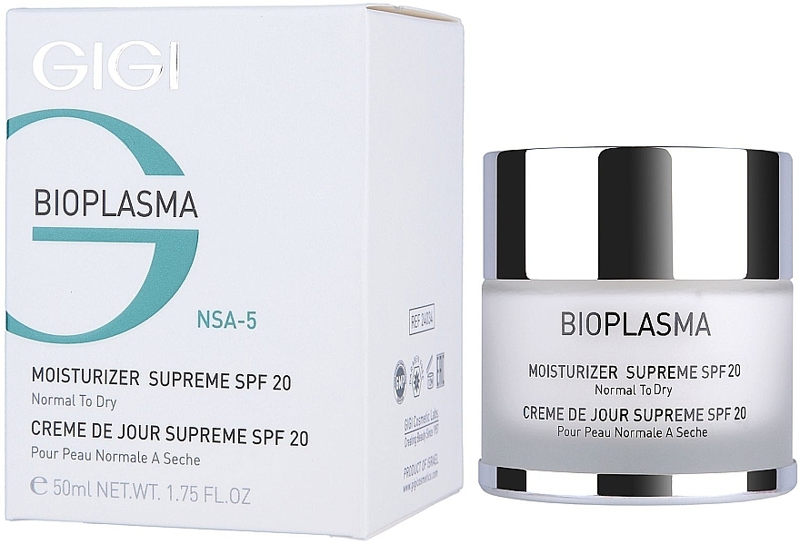 Moisturizing Cream for Dry Skin - Gigi Bioplasma Moist Dry SPF-20 — photo N1