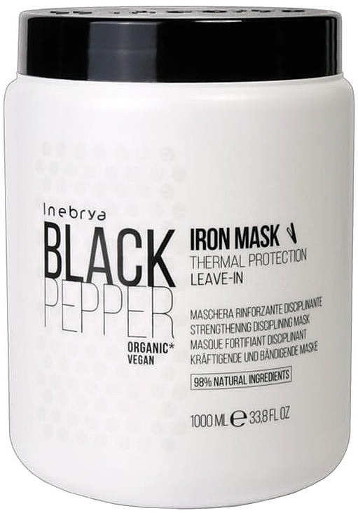 Firming Leave-In Mask for Unruly hair - Inebrya Black Pepper Iron Mask — photo N3